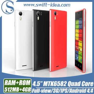 OEM 4.5" Mtk6582 Quad Core 3G Dual SIM Android 4.4.2 Smart Phone (D3I)